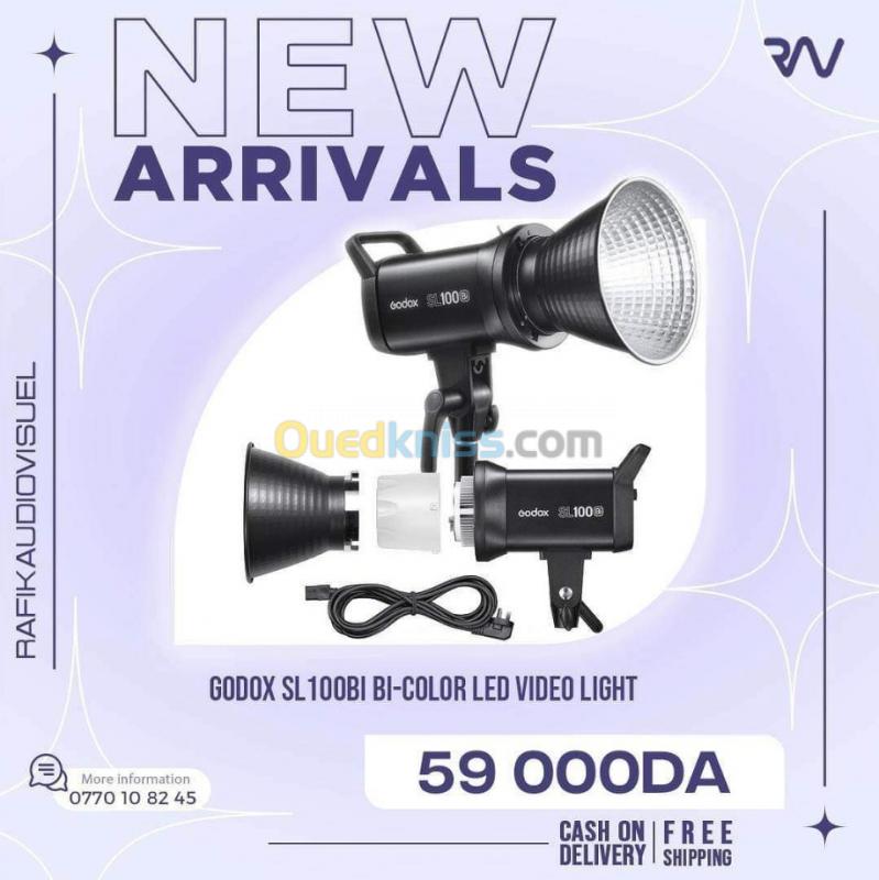  Godox SL100Bi Bi-Color LED Video Light 3200-5600k 