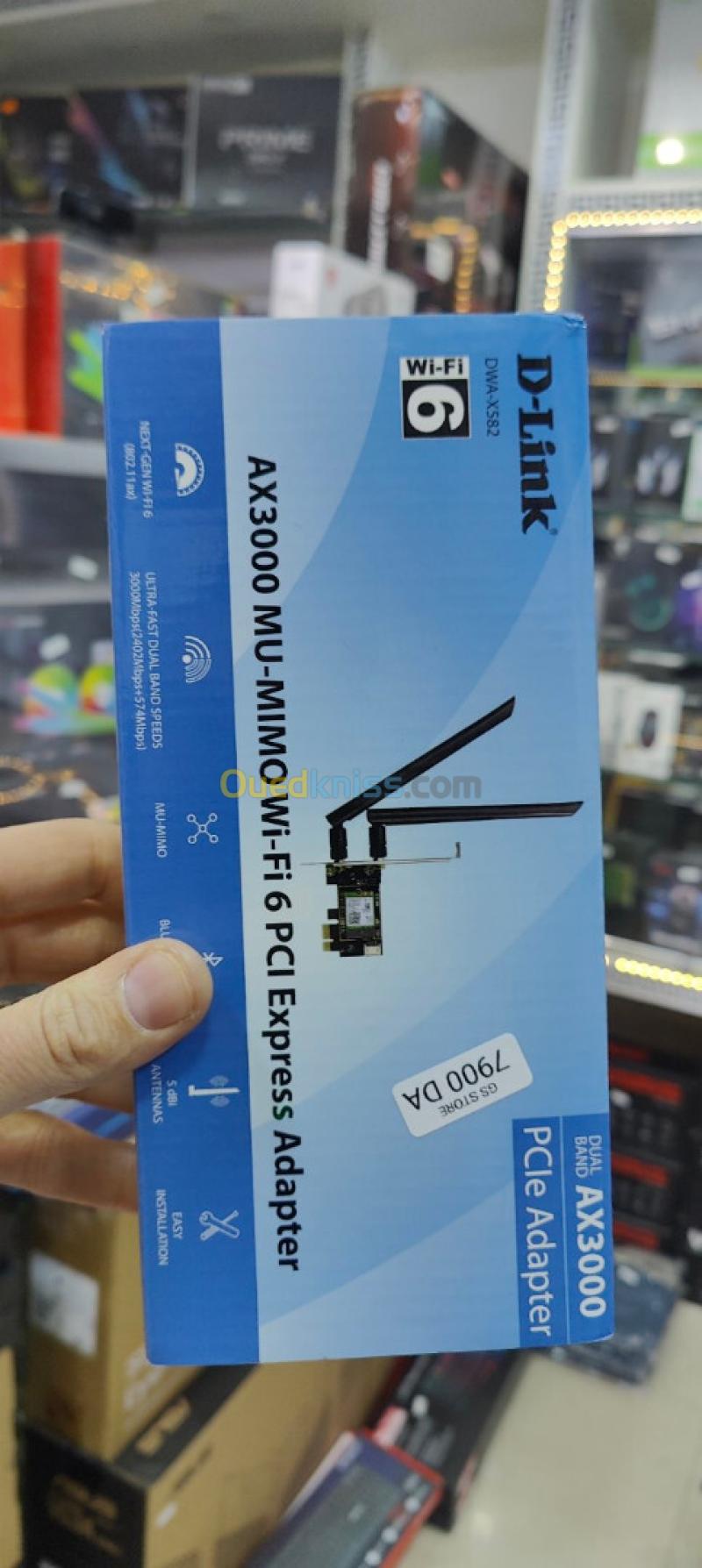 Carte PCI Express sans fil D-Link DWA-X582 WF-IFI 6 AX3000 double bande WIFI+BLUETOOTH5.0