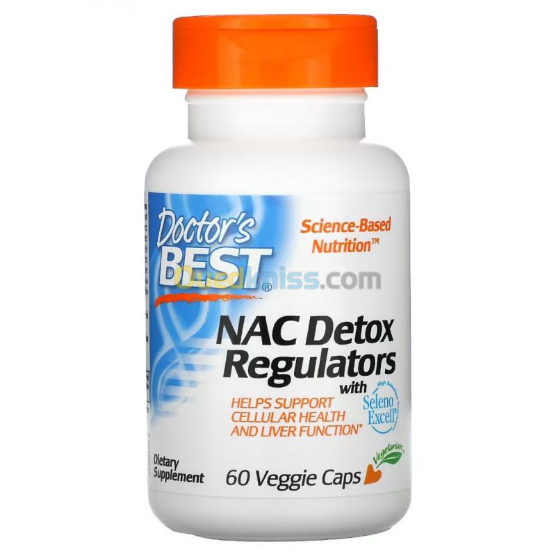  Doctor's Best Régulateurs NAC Détox 60 gélules végétariennes