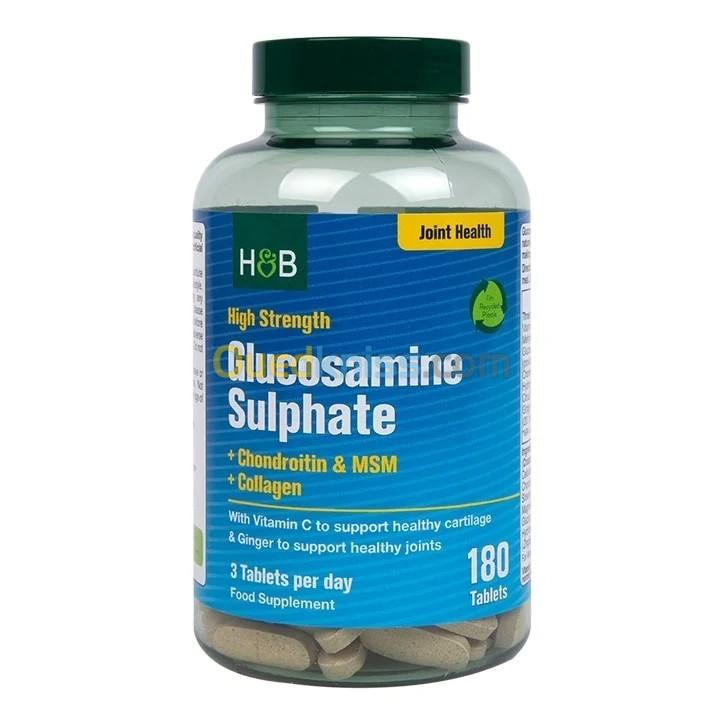  Holland & Barrett Complexe Glucosamine & Chondroïtine Haute Résistance 180 Comprimés