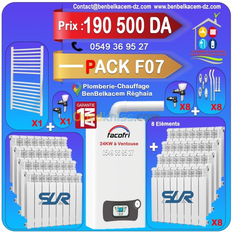 Packs Chaudiere Avec Radiateur Baxi/immergas/Junkers 85