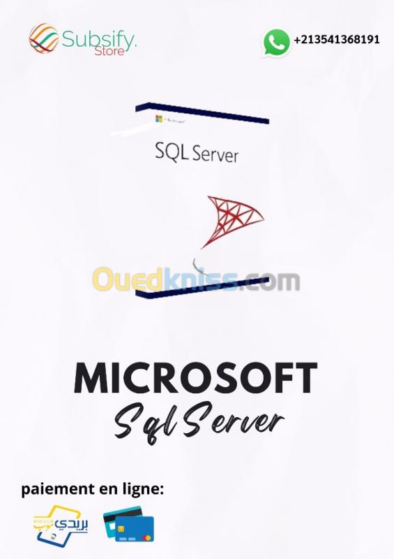 Microsoft products "Office/365/serveur/sql...