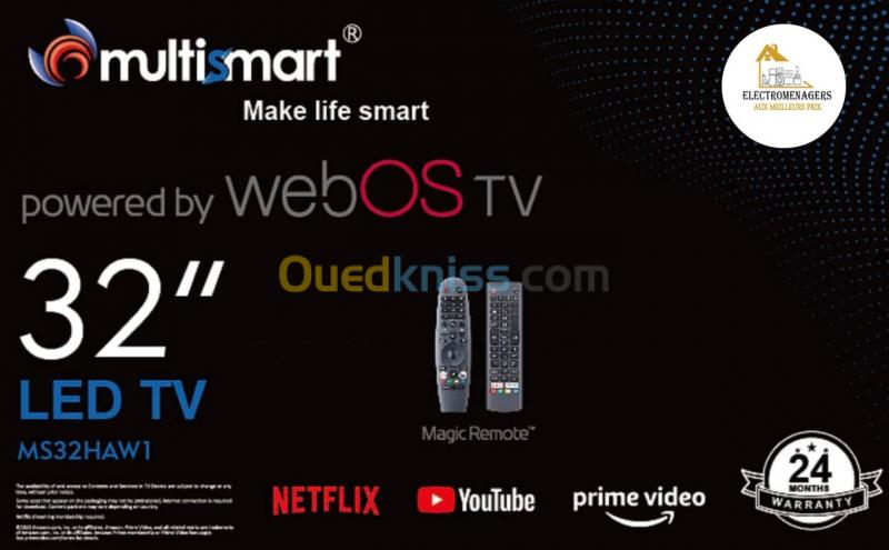  Télévision #Multismart large gamme( 32" 43" 50" )