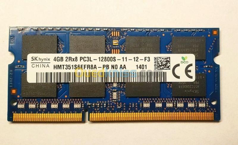  RAM LAPTOP SK Hynix 4 Gb DDR3  2Rx8 PC3L-12800S -11-12-F3   