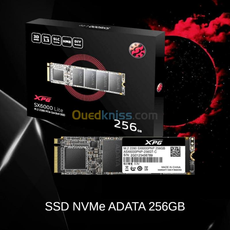  SSD NVMe ADATA 256GB XPG M.2 2280 3D NAND PCIe