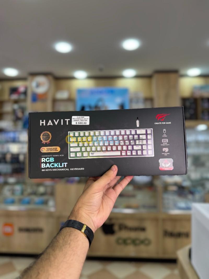 HAVIT Gamenote KB881L RGB  Le clavier mécanique compact ultime pour les gamers