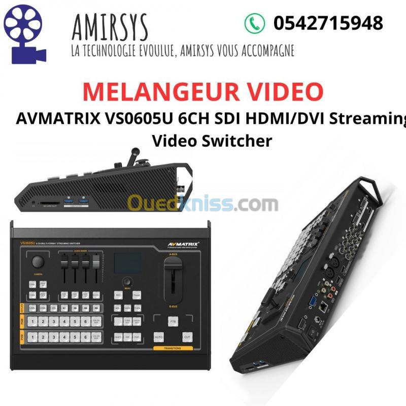 MELANGEUR VIDEO AVMATRIX VS0605U 6CH SDI HDMI/DVI Streaming Video Switcher