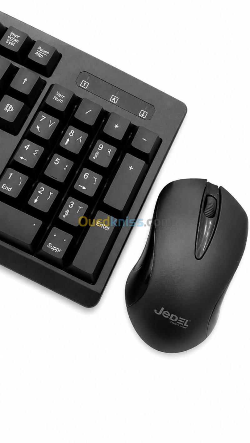 CLAVIER SOURIS SANS FIL JEDEL WS736 3
