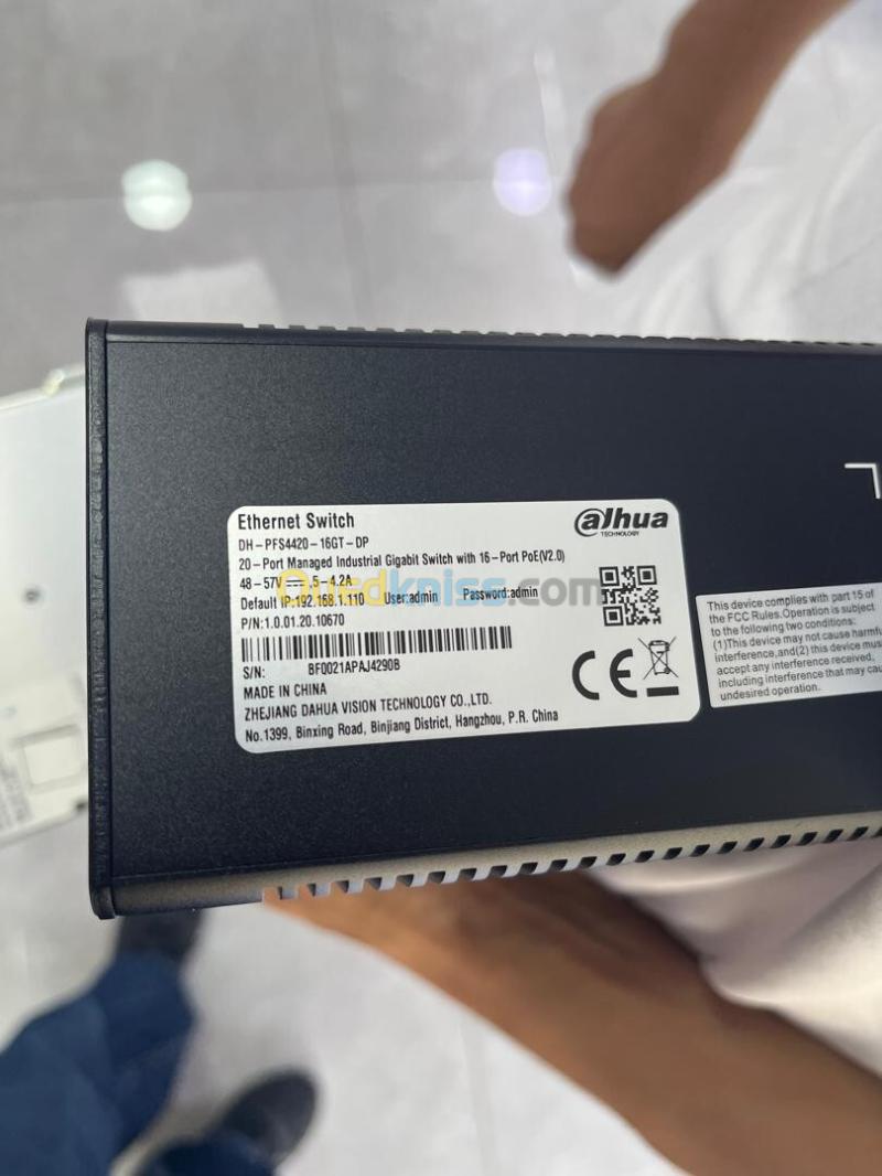 dahua switch industriel poe pfs4420-16GT 2