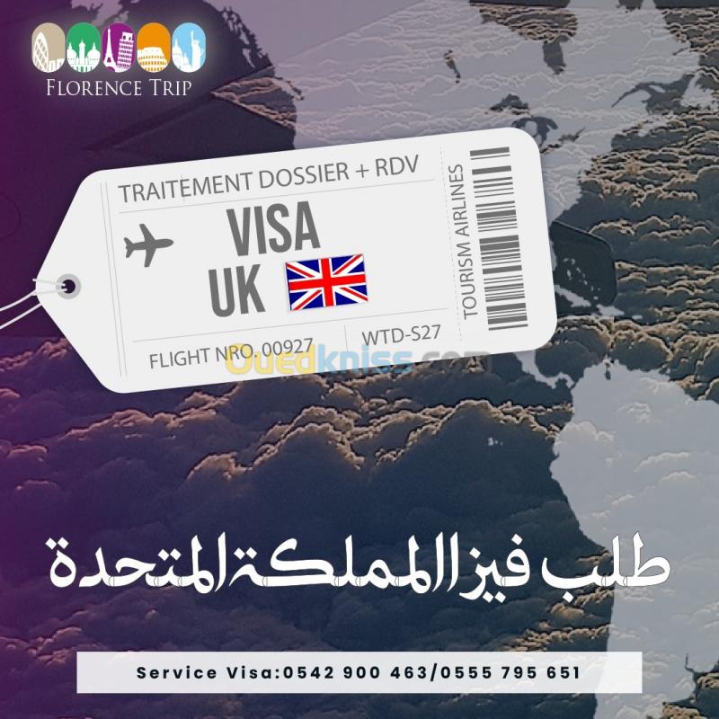 Traitement Visa Angleterre Uk + paiement en ligne