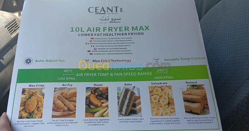 Air fryer CEANTe 10L - friteuse à air 10L