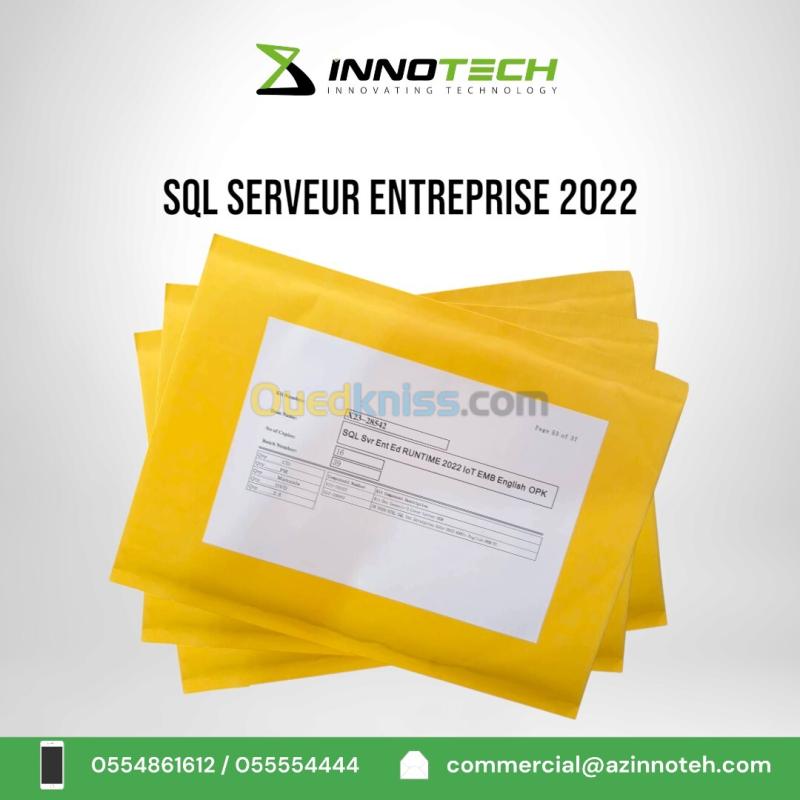 MICROSOFT SQL SERVER 2019 / 2022 ENTREPRISE ET STANDARD  informatique MICROSOFT 3