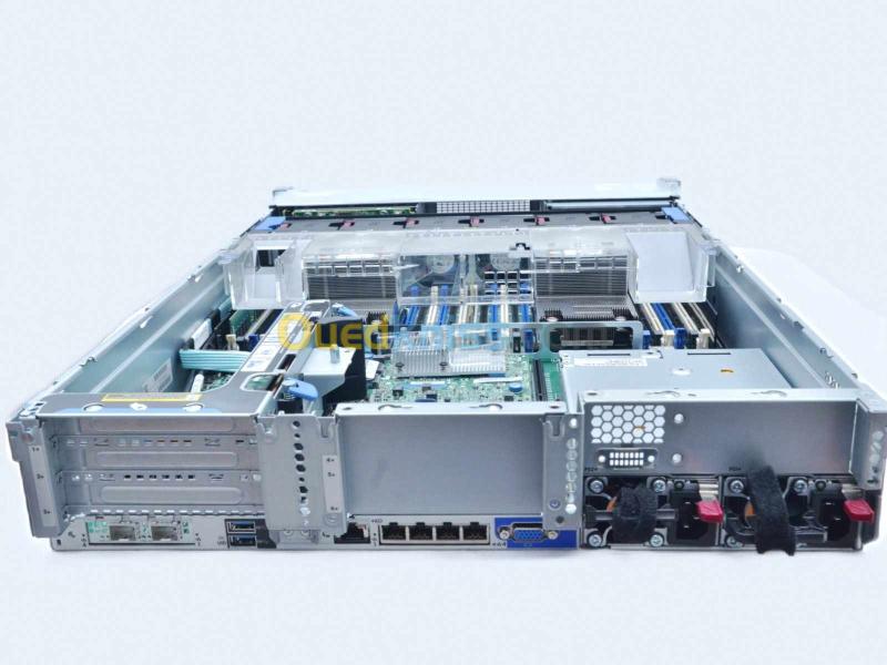 serveur HP DL380 gen 9 avec deux processeurs E5-2680V4 (28Cores), 2.4 Tb de disque et ram 64 go 3